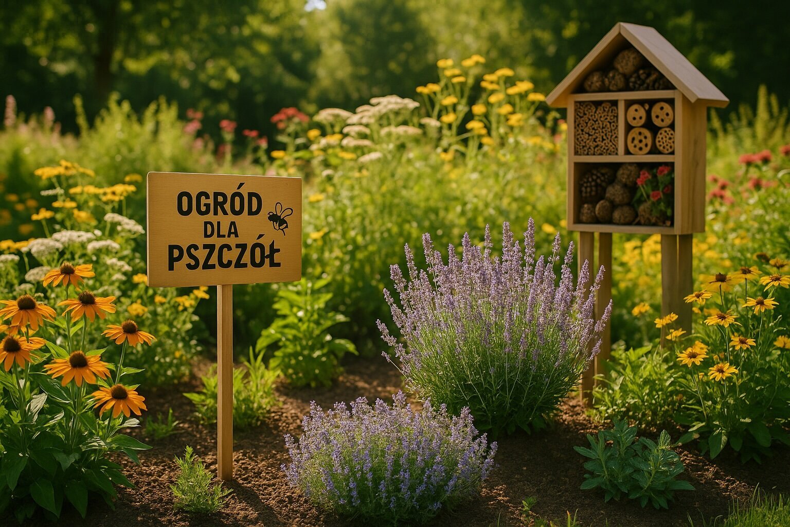 Łąka kwietna pełna zapylaczy